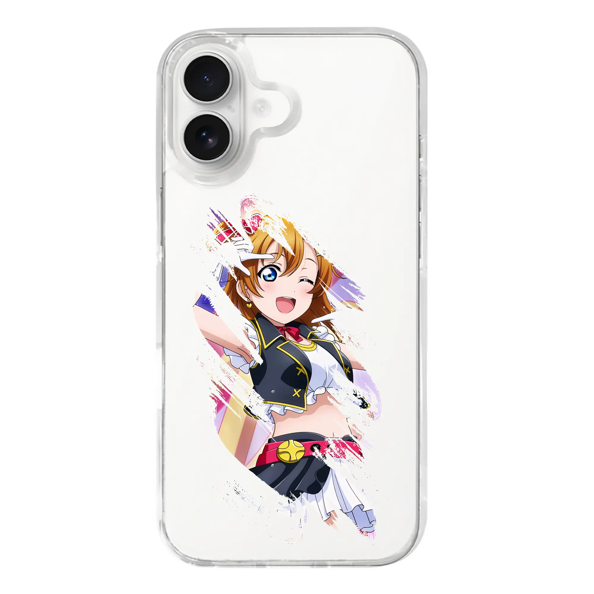 Love Live! グッズ,高坂穂乃果 - iPhone 17シリーズ 透明スマホケース – 薄型・耐衝撃・精密フィット保護カバー